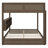 Spacious Queen-Over-Queen Bunk Bed With Storage Cabinets & Handy USB Ports-150206565