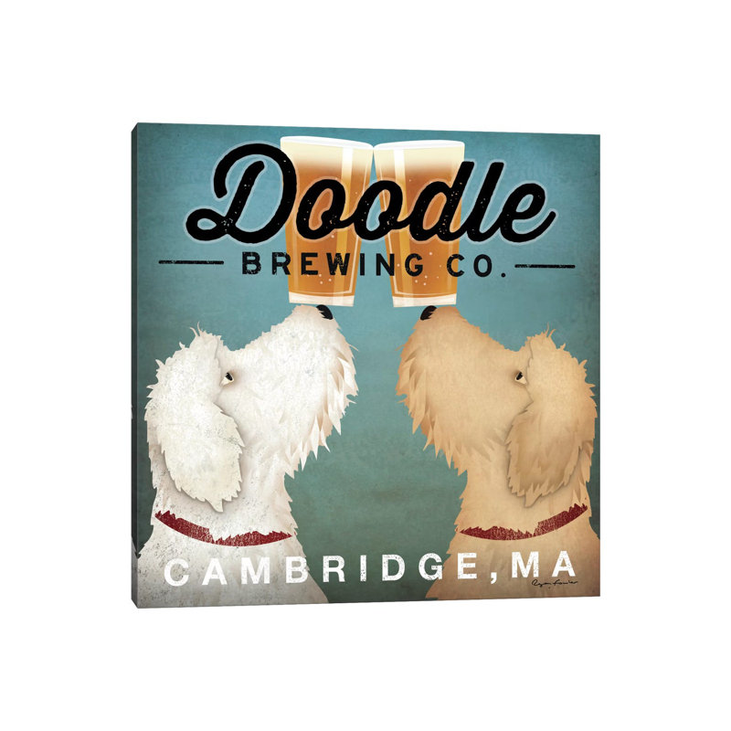 Doodle Brewing Co. by Ryan Fowler - Wrapped Canvas Painting, 66.04 cm H x 66.04 cm W x 3.175 cm D