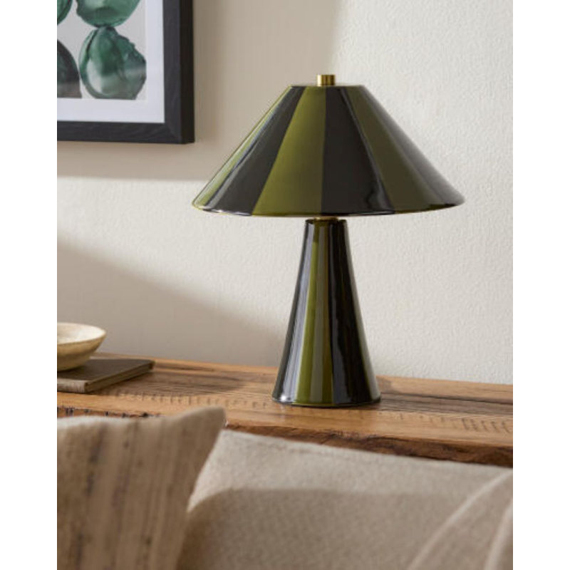 Galleria Table Lamp, Green/Black, Green/Black