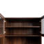 Armoire de cuisine avec étagère de rangement coulissante multifonctionnelle à plusieurs niveaux, armoire de rangement de ferme avec 4 portes, organisateurs de garde-manger pour la cuisine, la salle à manger