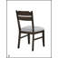 Table de salle à manger 7 pièces rectangulaire avec finition chêne foncé et chaises rembourrées pour des expériences culinaires élégantes et confortables-1380417535
