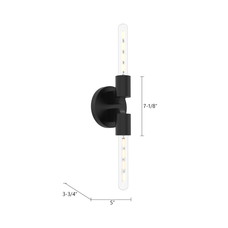 Claire Steel Wallchiere, Matte Black