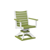 Berlin Gardens Bristol Regular Top With White Base Swivel Rocker Dining Chair