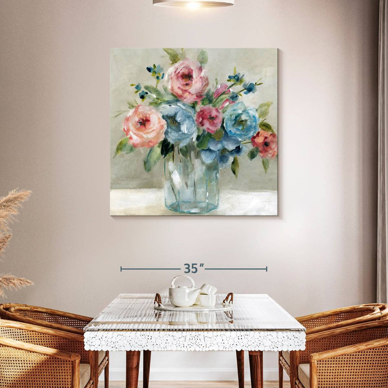 Harnek Blissful Blossoms, 39" H x 39" W