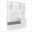 Modern White Hall Tree with Cushioned Bench, Storage &amp; Hooks | White | MDF-1978766492