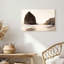 «Tall Rock and Ocean Waves in Soft Golden Light», art mural sur toile-261701132