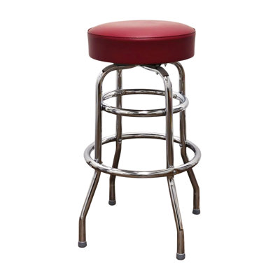 Retro Home Double Ring Swivel 30" Bar Stool