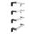 4Pcs Wall Mounted Ladder For Home Safety