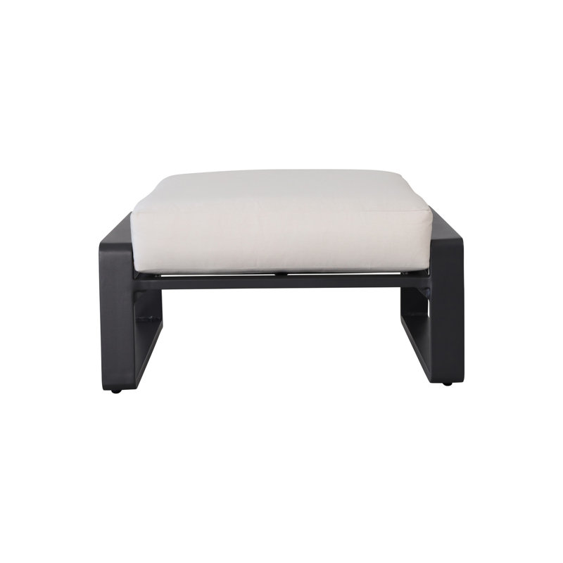2 repose-pieds avec coussins bruns - Pièce de maison polyvalente et beige confortable