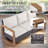Drazen 9 - Person Patio Furniture Set With Fire Pit Table, All-Weather Wicker Outdoor Conversation Set With Chair And Thick Cushions-328937279-328937274