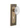 Mission Plate with Decorative Keyhole and Crystal Victorian Knob