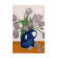 Art sur toile, "Tulipe lilas" dans un vase bleu-105644682
