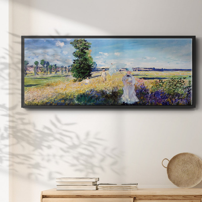 La Promenade, Argenteuil, 1875 - toile encadrée, H 24 po x l 60 po