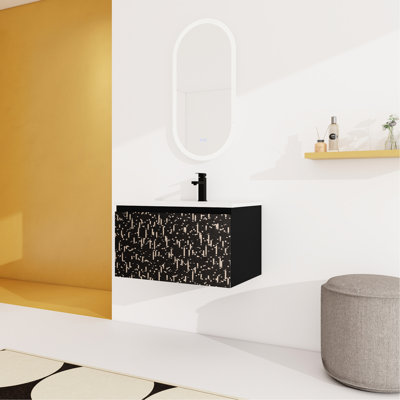 Meuble-lavabo moderne avec lavabo en céramique
