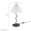 Lampe de table Wave Squiggle en noir