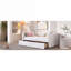 Lit de jour rembourré Classic Classic avec dossier ergonomique et deux tiroirs de rangement, velours beige-129385531