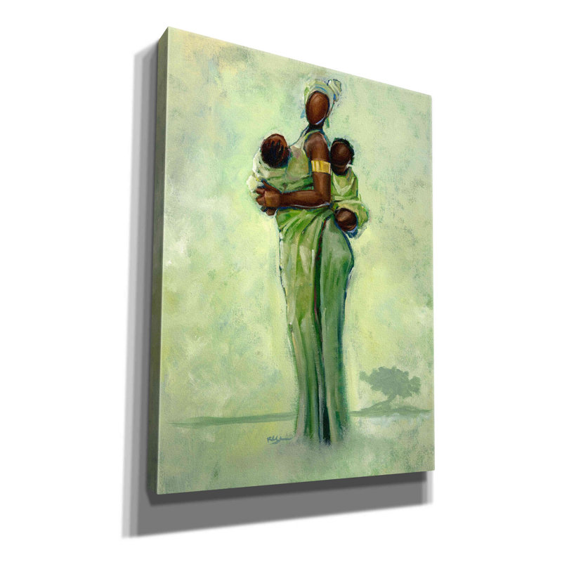 'Raising Two Nations' by Robert Jackson, Canvas Wall Art, 54" H x 40" W x 1.5" D