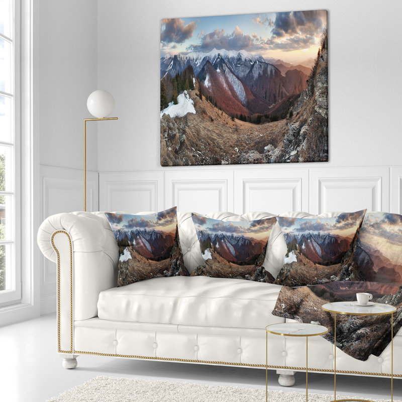 Coussin Panorama, 16 po x 1 po, Coussin décoratif