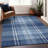 Premium Machine Washable Prisco Navy Rug-2069239948