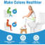 Tabouret de toilette en bambou pour salle de bain, tabouret de merde pliable de 7 pouces avec patins antidérapants