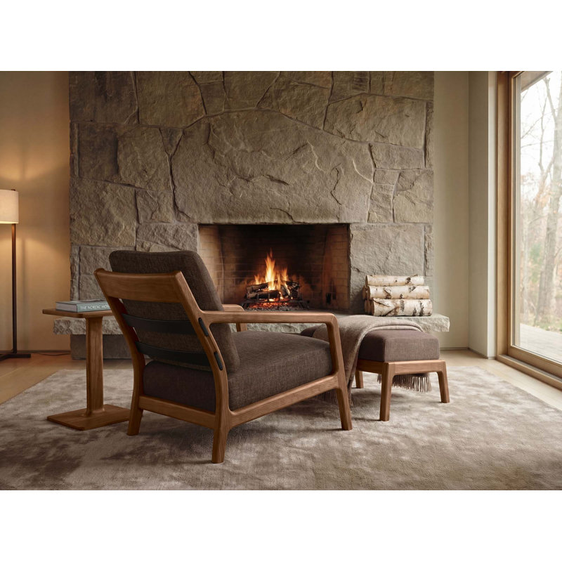 Whitney Lounge Seating Ottoman, Hemp