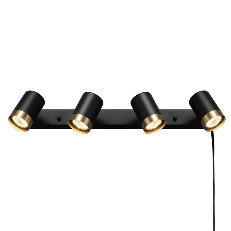 22.25'' 4 -Light Fixed Track Track Kit with Adjustable Head