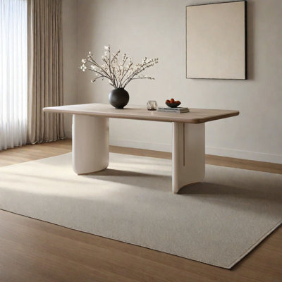 French Minimalist Rectangle Marble Table