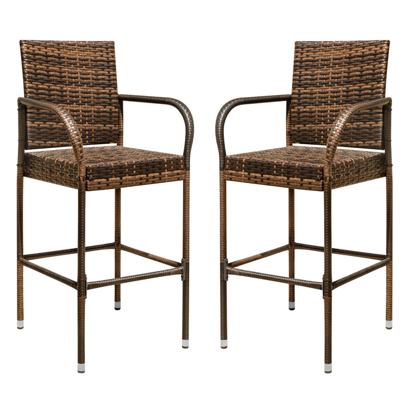 Tabouret de bar Marcela, Brun