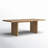 Cinna Mango Rectangular Solid Wood Top with Solid Wood Base Dining Table-83488005