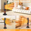 1500 W Electric Tower Ceramic Space Heater With 3D Realistic Flame