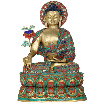 Statue de Bouddha Myrobalan en laiton