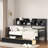 Modern Daybed With Storage Shelves And 2 Drawers-1625891273