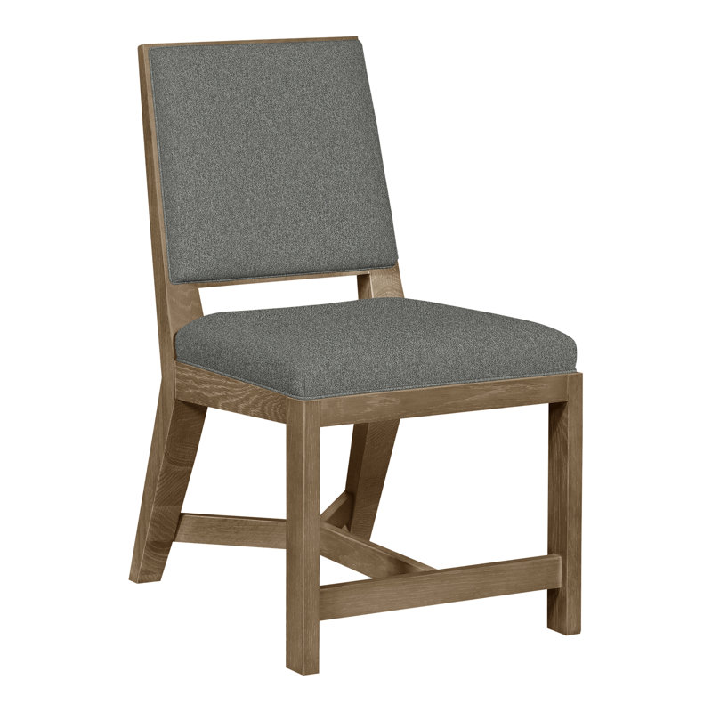Thom Filicia Home Upholstered Back Side Chair, Hampton, Ian Pewter