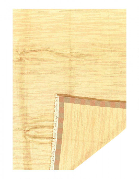 Tapis unique en laine beige 9 pi x 12 pi