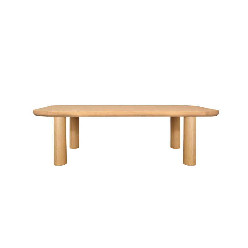 Grande table de salle à manger Loes Naturel, H 30 po x L 76 po x l 39 po