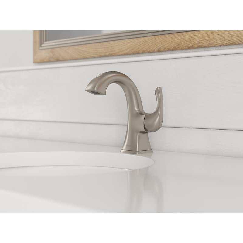 Bronson Single Hole Bathroom Faucet with Drain Assembly, Brushed Nickel