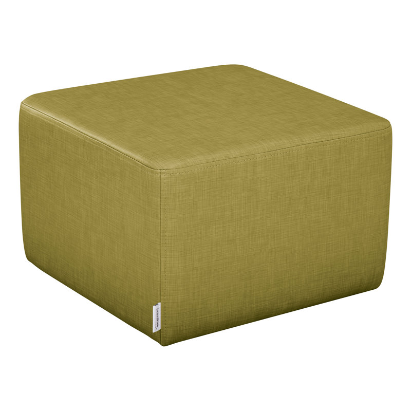 Tabouret à cubes structurés de Learniture, H 14 po x l 18 po x P 18 po, Oui, Vert hachuré