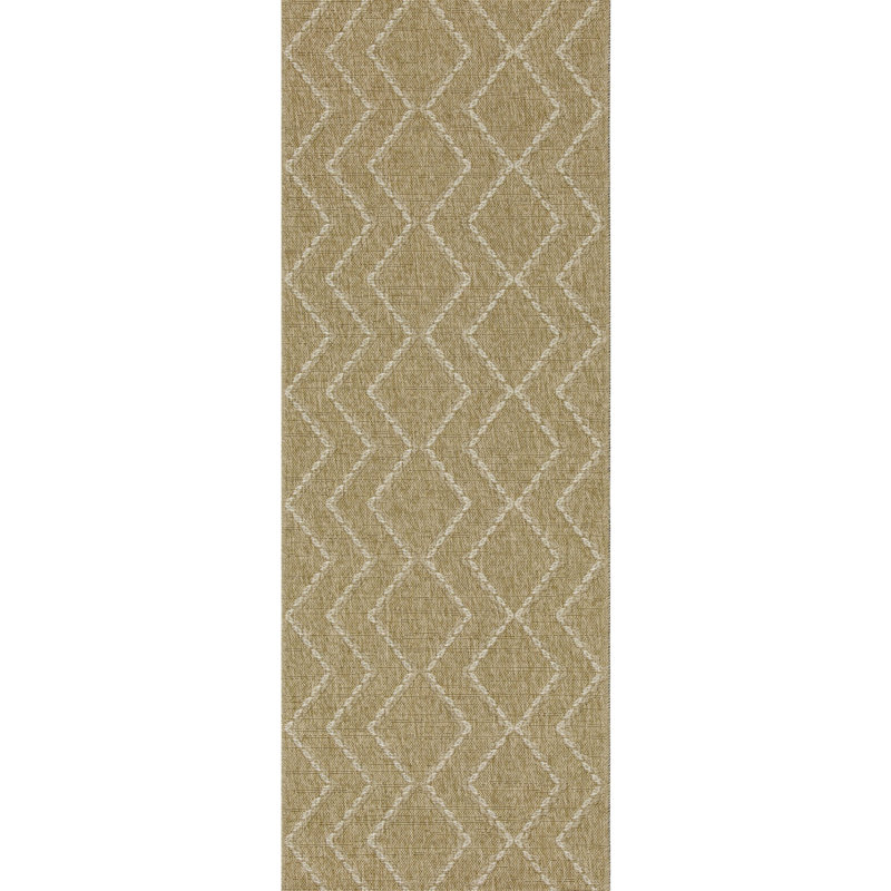 Area Rug For Everywhere - 2.58 Ft. X 7.25 Neutral Colored, Polypropylene, & Pet , Stain Modern Design Indoor/Outdoor 2 7 In. 3 , Polypropylene