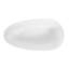 59" Freestanding Solid Surface Bathtub, Luxury Stone Resin Freestanding Soaking Bathtub With Overflow And Pop-Up Drain For Contemporary Bathroom, Matte White