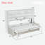 Lit armoire avec canapé escamotable Murphy, tablettes de rangement intégrées et éclairage à DEL-2073375227