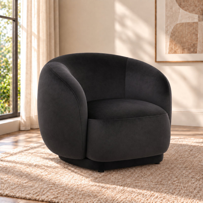 Fauteuil d'appoint Mercer41 Arnfried, Noir