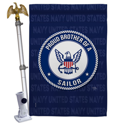 Ensemble de drapeaux en polyester 2 côtés 40 x 28 po