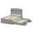 Vetri  Platform Bed with Storage LED Headboard, Charging Station, Twin Size Trundle and 2 Drawers-894999377-894999379