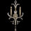 Beveled Arcs 2 - Light Candle Wall Light