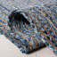 Tapis bleu / naturel tissé à plat à la main Demar-1715030214