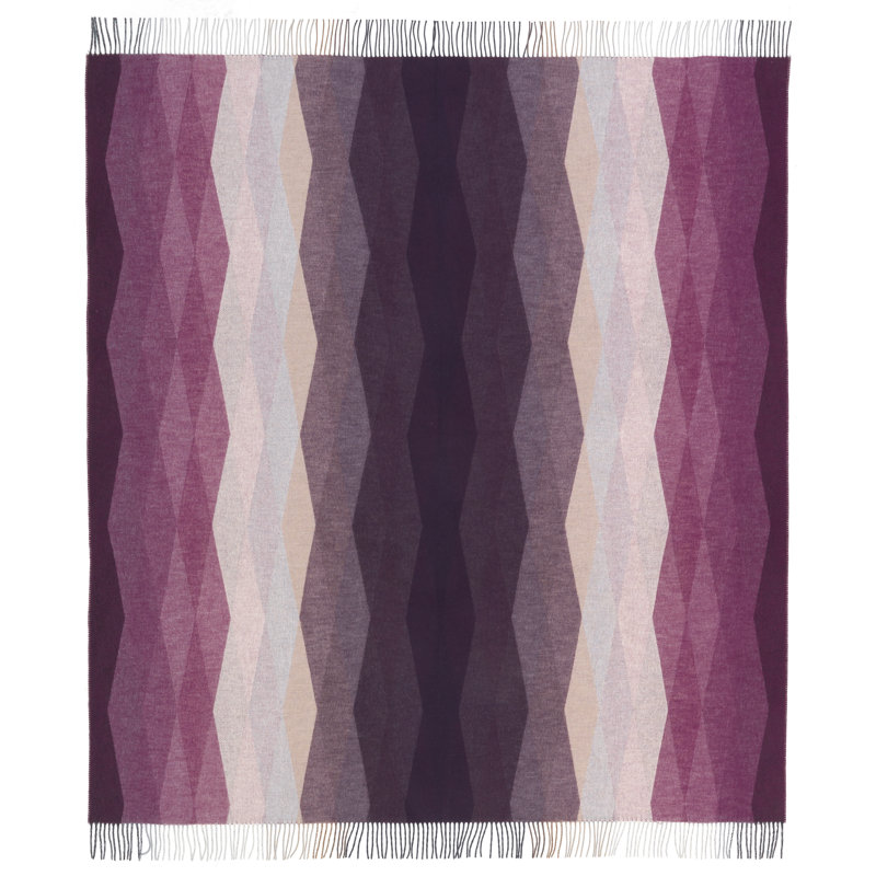 Rombo Throw Blanket, Blue