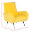 Fauteuil 27,5 po en velours capitonné-23514797