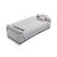 Canapé-lit avec rangement et poche latérale, port de chargement USB, fauteuil inclinable en futon pliant en velours cygne pour les petits espaces