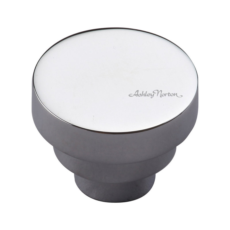 Bouton d'armoire rond, Chrome poli, 1.5"