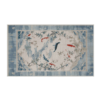Tapis beige lavable à la machine